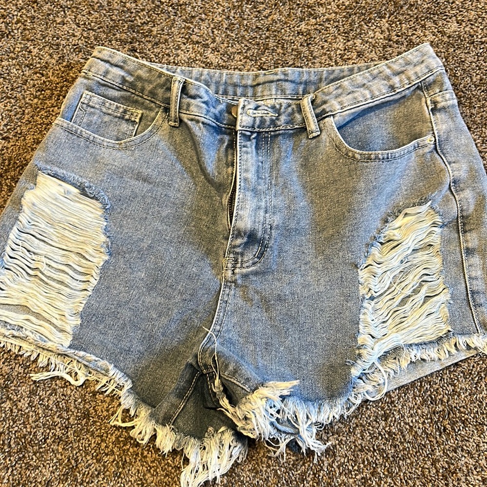 denim shorts
